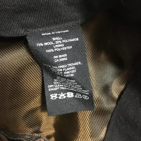 Theory Women’s Wool Blend Plaid Pants Size 10 - Picture 5 of 6